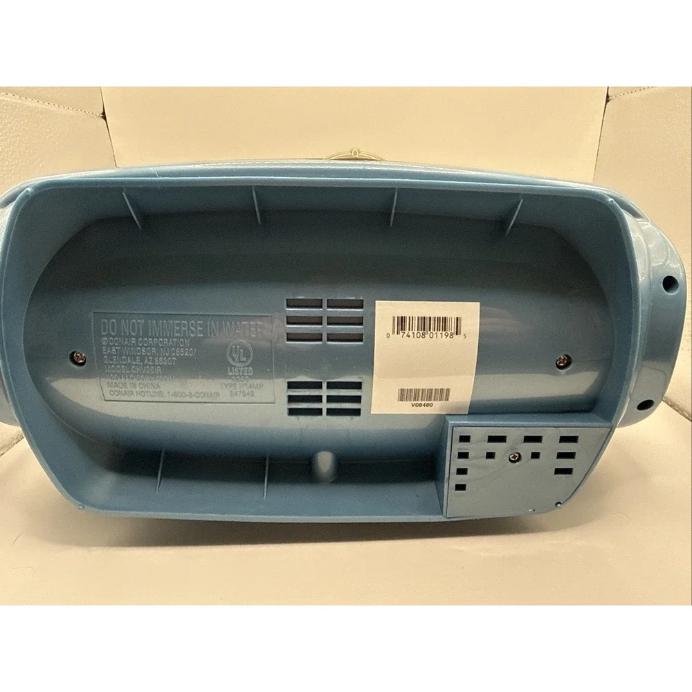 Conair Ion Shine‎ CHV261X Velvet Blue Flocked Hot Rollers Curlers WITHOUT clips